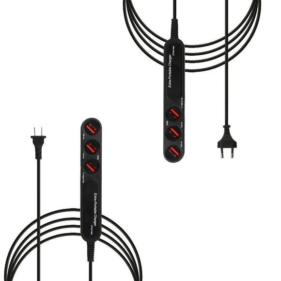 Multi-use 3-USB Output Ports Travel Wall Hub Power - digitaldeviant