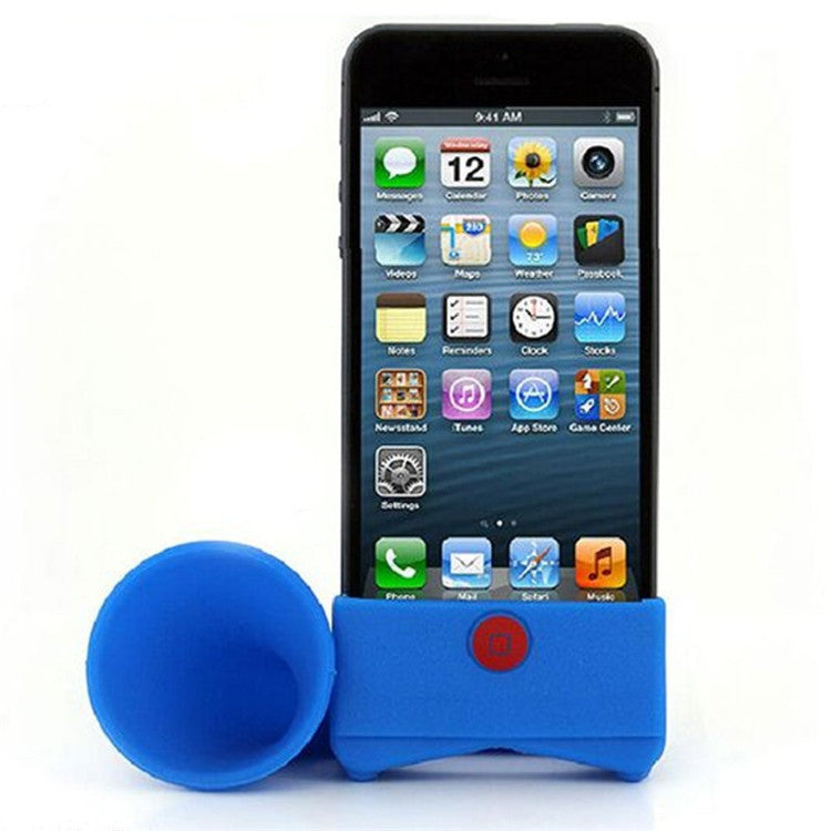 Creative Silicone iPhone Speaker Horn Shape Cell Phone Loudhailer - digitaldeviant