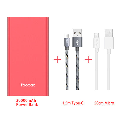 20000mAh Universal Power Bank Dual USB Output/Input Ultra Slim - digitaldeviant